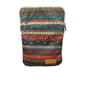 KINMAC Cushioned Laptop Tablet Travel Sleeve 16” Zip & Side Pocket - Boho